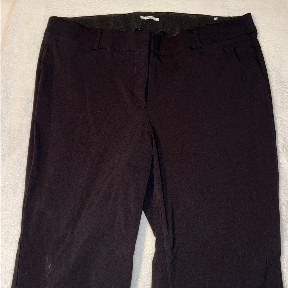 π€LANE BRYANT βTHE ALLIEβ BLACK WORK/CAREER TROUSERS SIZE 20 LONGπ€ - Picture 2 of 12